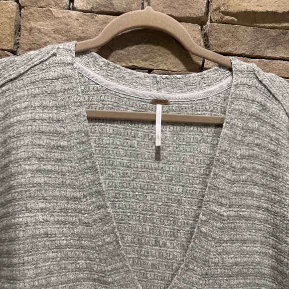 Free People Gray V-Neck Sweater - Picture 9 of 12